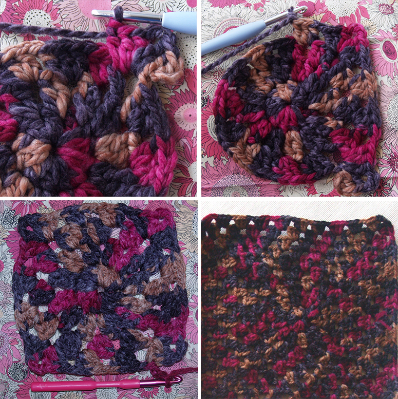 Terminamos de tejer la roseta granny