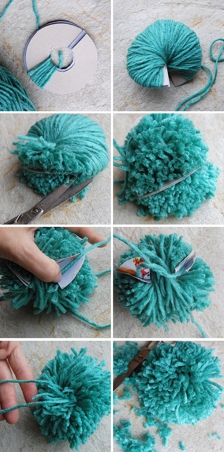 Paso a paso de cómo hacer un pom pom de lana