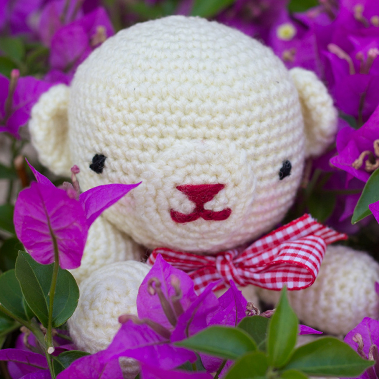 Cabeza osito amigurumi