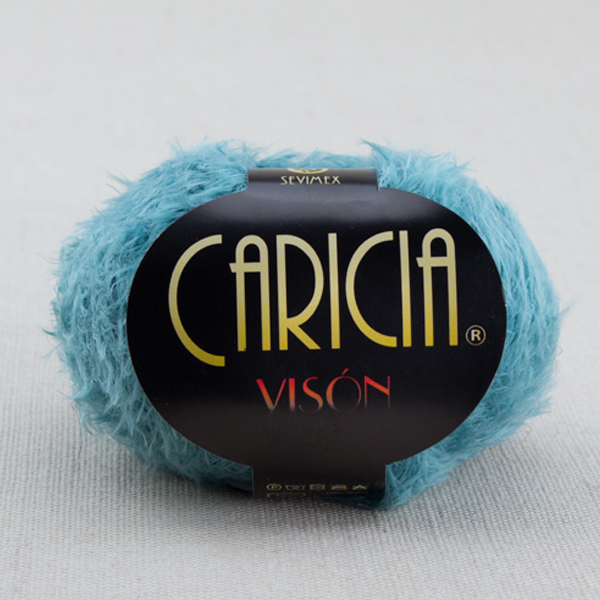 Lana Caricia Visón utilizada para tricotar chaleco pelo niña